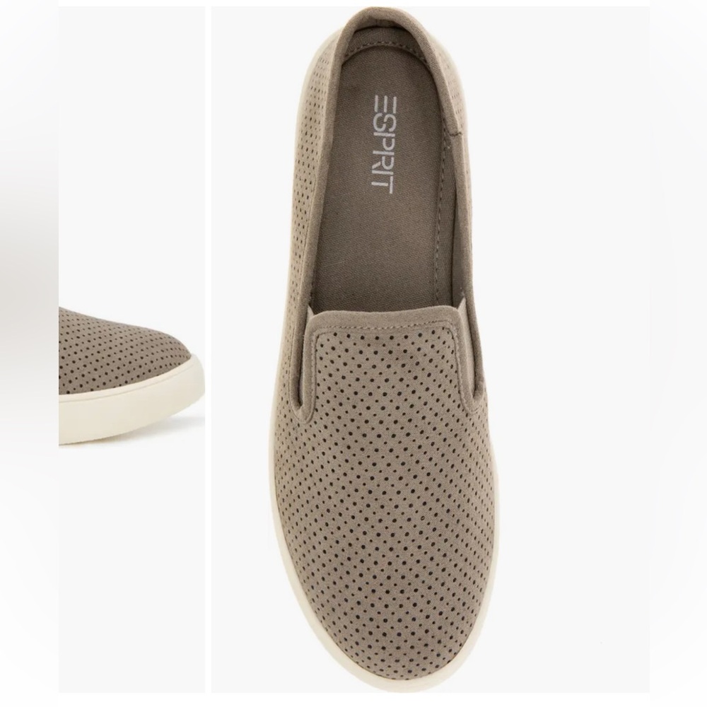 NWT Esprit Women's North Slip-On Sneakers- Taupe/Elephant - Picture 3 of 8